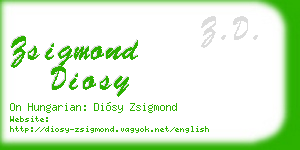 zsigmond diosy business card